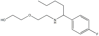 2-(2-{[1-(4-fluorophenyl)pentyl]amino}ethoxy)ethan-1-ol 结构式