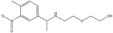 2-(2-{[1-(4-methyl-3-nitrophenyl)ethyl]amino}ethoxy)ethan-1-ol 结构式