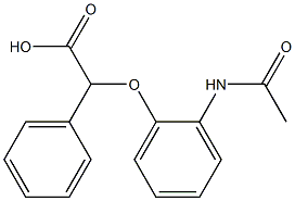2-(2-acetamidophenoxy)-2-phenylacetic acid 结构式