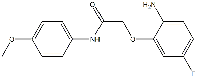 2-(2-amino-5-fluorophenoxy)-N-(4-methoxyphenyl)acetamide 结构式