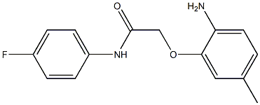 2-(2-amino-5-methylphenoxy)-N-(4-fluorophenyl)acetamide 结构式