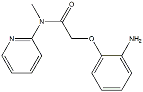 2-(2-aminophenoxy)-N-methyl-N-(pyridin-2-yl)acetamide 结构式