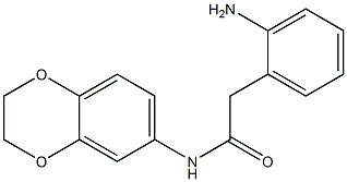 2-(2-aminophenyl)-N-2,3-dihydro-1,4-benzodioxin-6-ylacetamide 结构式