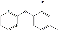 2-(2-bromo-4-methylphenoxy)pyrimidine 结构式