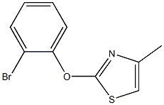 2-(2-bromophenoxy)-4-methyl-1,3-thiazole 结构式