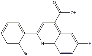 2-(2-bromophenyl)-6-fluoroquinoline-4-carboxylic acid 结构式