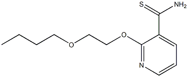 2-(2-butoxyethoxy)pyridine-3-carbothioamide 结构式