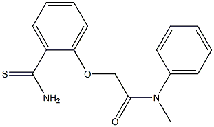 2-(2-carbamothioylphenoxy)-N-methyl-N-phenylacetamide 结构式