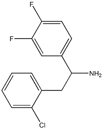 2-(2-chlorophenyl)-1-(3,4-difluorophenyl)ethan-1-amine 结构式