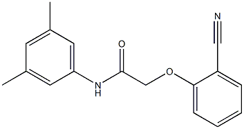 2-(2-cyanophenoxy)-N-(3,5-dimethylphenyl)acetamide 结构式