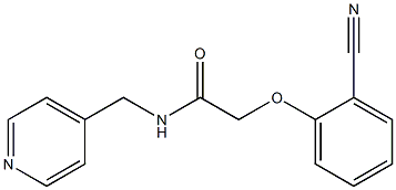 2-(2-cyanophenoxy)-N-(pyridin-4-ylmethyl)acetamide 结构式
