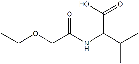 2-(2-ethoxyacetamido)-3-methylbutanoic acid 结构式