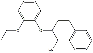 2-(2-ethoxyphenoxy)-1,2,3,4-tetrahydronaphthalen-1-amine 结构式