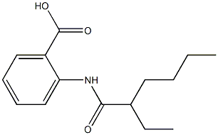 2-(2-ethylhexanamido)benzoic acid 结构式