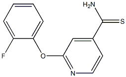 2-(2-fluorophenoxy)pyridine-4-carbothioamide 结构式