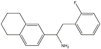 2-(2-fluorophenyl)-1-(5,6,7,8-tetrahydronaphthalen-2-yl)ethan-1-amine 结构式