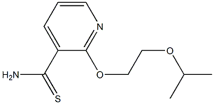 2-(2-isopropoxyethoxy)pyridine-3-carbothioamide 结构式