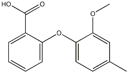 2-(2-methoxy-4-methylphenoxy)benzoic acid 结构式