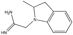 2-(2-methyl-2,3-dihydro-1H-indol-1-yl)ethanimidamide 结构式