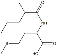 2-(2-methylpentanamido)-4-(methylsulfanyl)butanoic acid 结构式