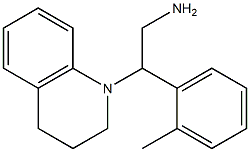 2-(2-methylphenyl)-2-(1,2,3,4-tetrahydroquinolin-1-yl)ethan-1-amine 结构式