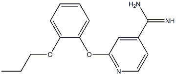 2-(2-propoxyphenoxy)pyridine-4-carboximidamide 结构式