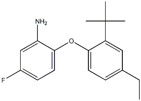 2-(2-tert-butyl-4-ethylphenoxy)-5-fluoroaniline 结构式