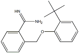 2-(2-tert-butylphenoxymethyl)benzene-1-carboximidamide 结构式