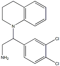 2-(3,4-dichlorophenyl)-2-(1,2,3,4-tetrahydroquinolin-1-yl)ethan-1-amine 结构式