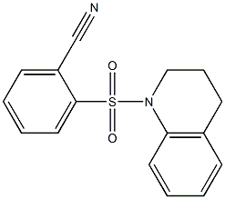 2-(3,4-dihydroquinolin-1(2H)-ylsulfonyl)benzonitrile 结构式