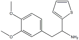 2-(3,4-dimethoxyphenyl)-1-(thiophen-2-yl)ethan-1-amine 结构式