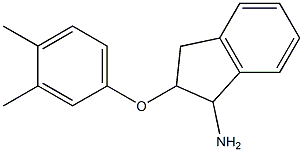 2-(3,4-dimethylphenoxy)-2,3-dihydro-1H-inden-1-ylamine 结构式