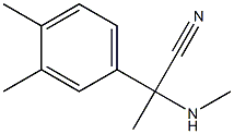 2-(3,4-dimethylphenyl)-2-(methylamino)propanenitrile 结构式