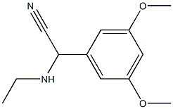 2-(3,5-dimethoxyphenyl)-2-(ethylamino)acetonitrile 结构式