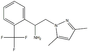 2-(3,5-dimethyl-1H-pyrazol-1-yl)-1-[2-(trifluoromethyl)phenyl]ethanamine 结构式