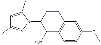 2-(3,5-dimethyl-1H-pyrazol-1-yl)-6-methoxy-1,2,3,4-tetrahydronaphthalen-1-amine 结构式