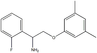 2-(3,5-dimethylphenoxy)-1-(2-fluorophenyl)ethanamine 结构式