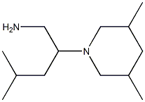 2-(3,5-dimethylpiperidin-1-yl)-4-methylpentan-1-amine 结构式