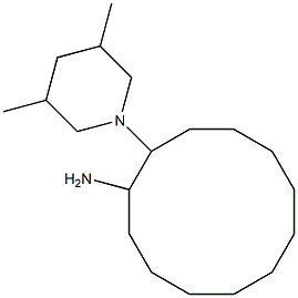 2-(3,5-dimethylpiperidin-1-yl)cyclododecan-1-amine 结构式