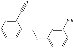 2-(3-aminophenoxymethyl)benzonitrile 结构式