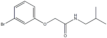 2-(3-bromophenoxy)-N-isobutylacetamide 结构式