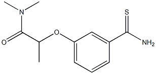 2-(3-carbamothioylphenoxy)-N,N-dimethylpropanamide 结构式