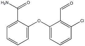 2-(3-chloro-2-formylphenoxy)benzamide 结构式