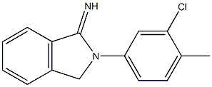 2-(3-chloro-4-methylphenyl)-2,3-dihydro-1H-isoindol-1-imine 结构式