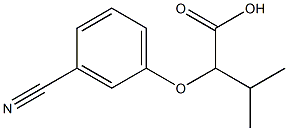 2-(3-cyanophenoxy)-3-methylbutanoic acid 结构式