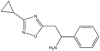 2-(3-cyclopropyl-1,2,4-oxadiazol-5-yl)-1-phenylethan-1-amine 结构式