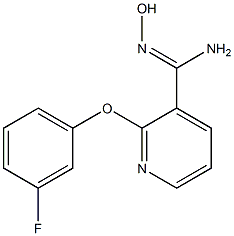 2-(3-fluorophenoxy)-N'-hydroxypyridine-3-carboximidamide 结构式