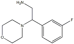 2-(3-fluorophenyl)-2-morpholin-4-ylethanamine 结构式