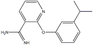 2-(3-isopropylphenoxy)pyridine-3-carboximidamide 结构式