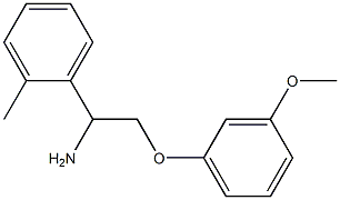 2-(3-methoxyphenoxy)-1-(2-methylphenyl)ethanamine 结构式